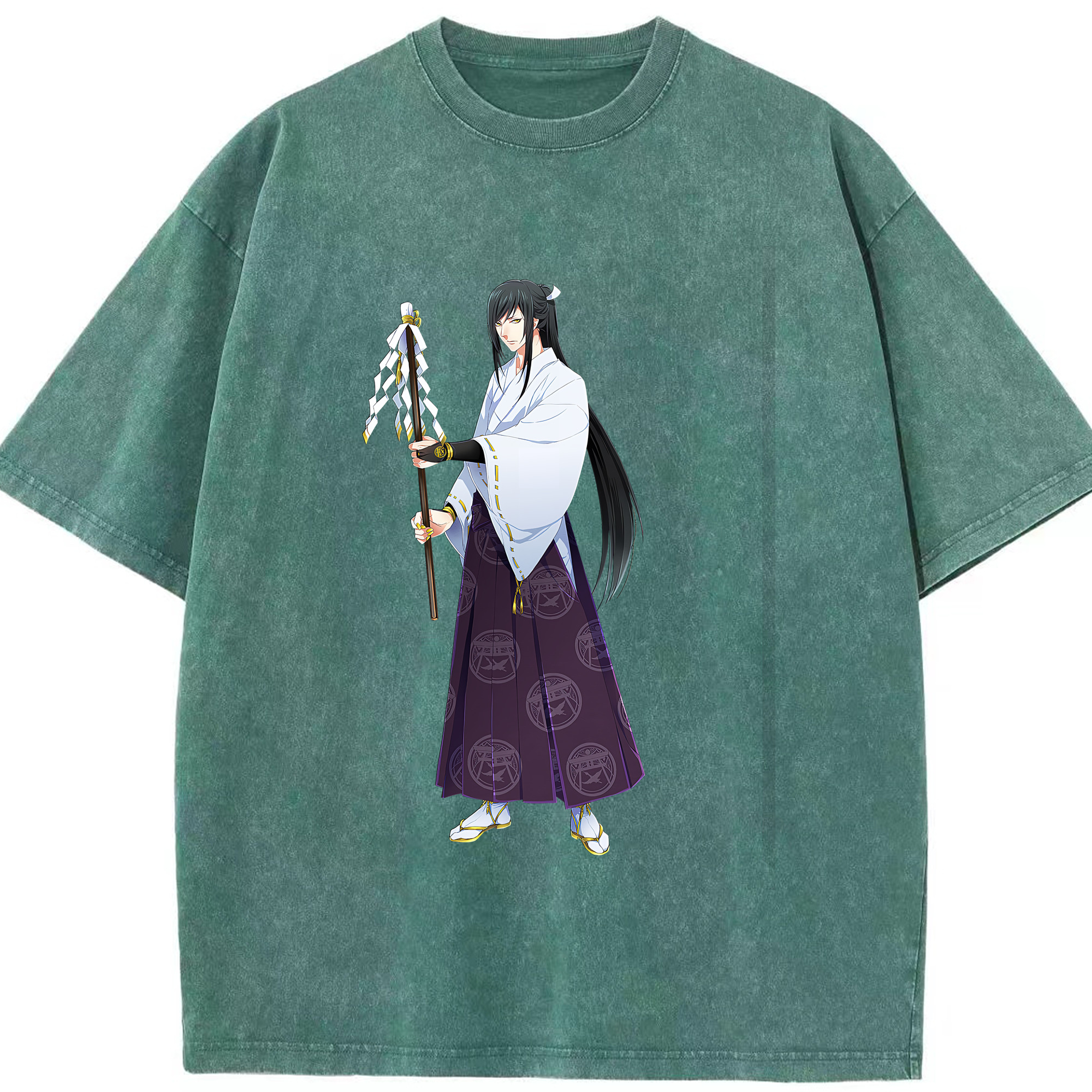 （画像用） 刀剣乱舞 Touken Ranbu 綿100% ヴィンテージ風 半袖Tシャツ（フロントプリント）